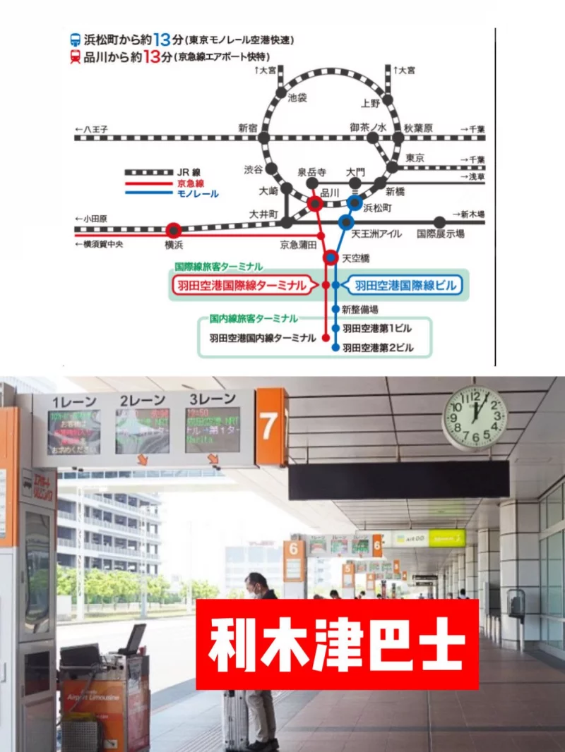 利木津巴士：省心到達酒店門口